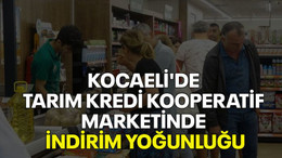 Kocaeli'de Tarım Kredi Kooperatif Marketinde indirim yoğunluğu!